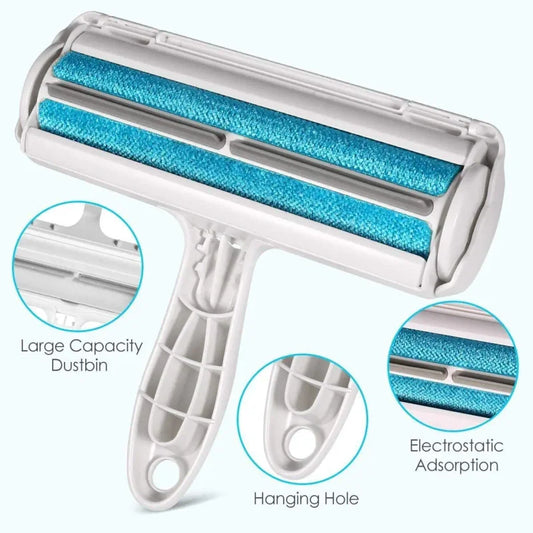 Remover Roller - Dog & Cat Fur Remover with Self-Cleaning Base