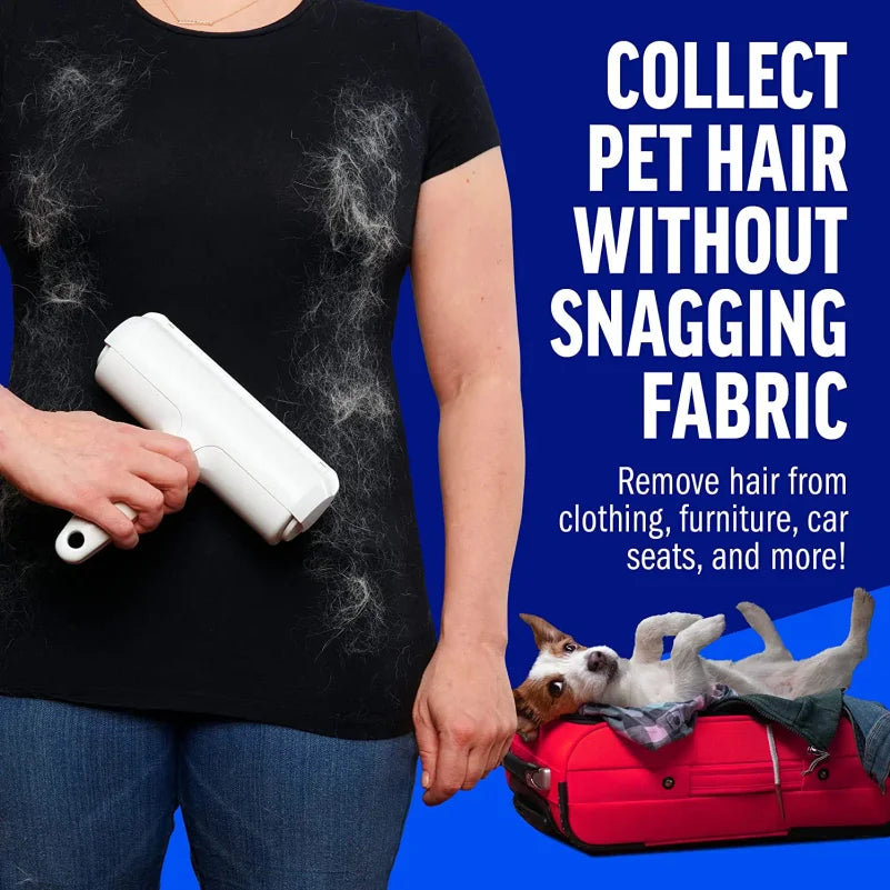 Remover Roller - Dog & Cat Fur Remover with Self-Cleaning Base