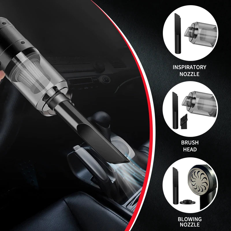 Handheld Car Vacuum Cleaner, 15000Pa Portable Cordless,