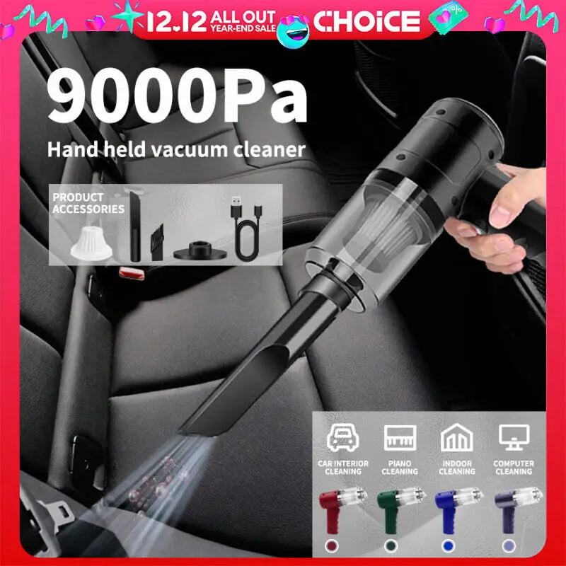 Handheld Car Vacuum Cleaner, 15000Pa Portable Cordless,